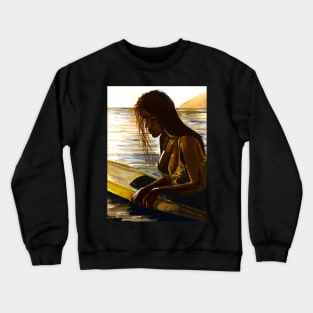 Girl surfer Crewneck Sweatshirt